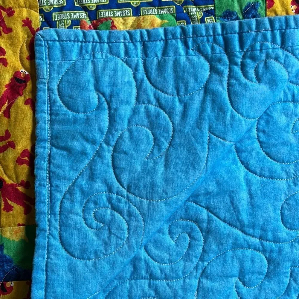Sesame Street Handmade Quilt Elmo Big Bird Cookie Monster
